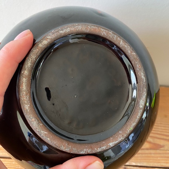 Vintage Blue Mountain Pottery APOLLO Lava Round Vase - Picture 4 of 6